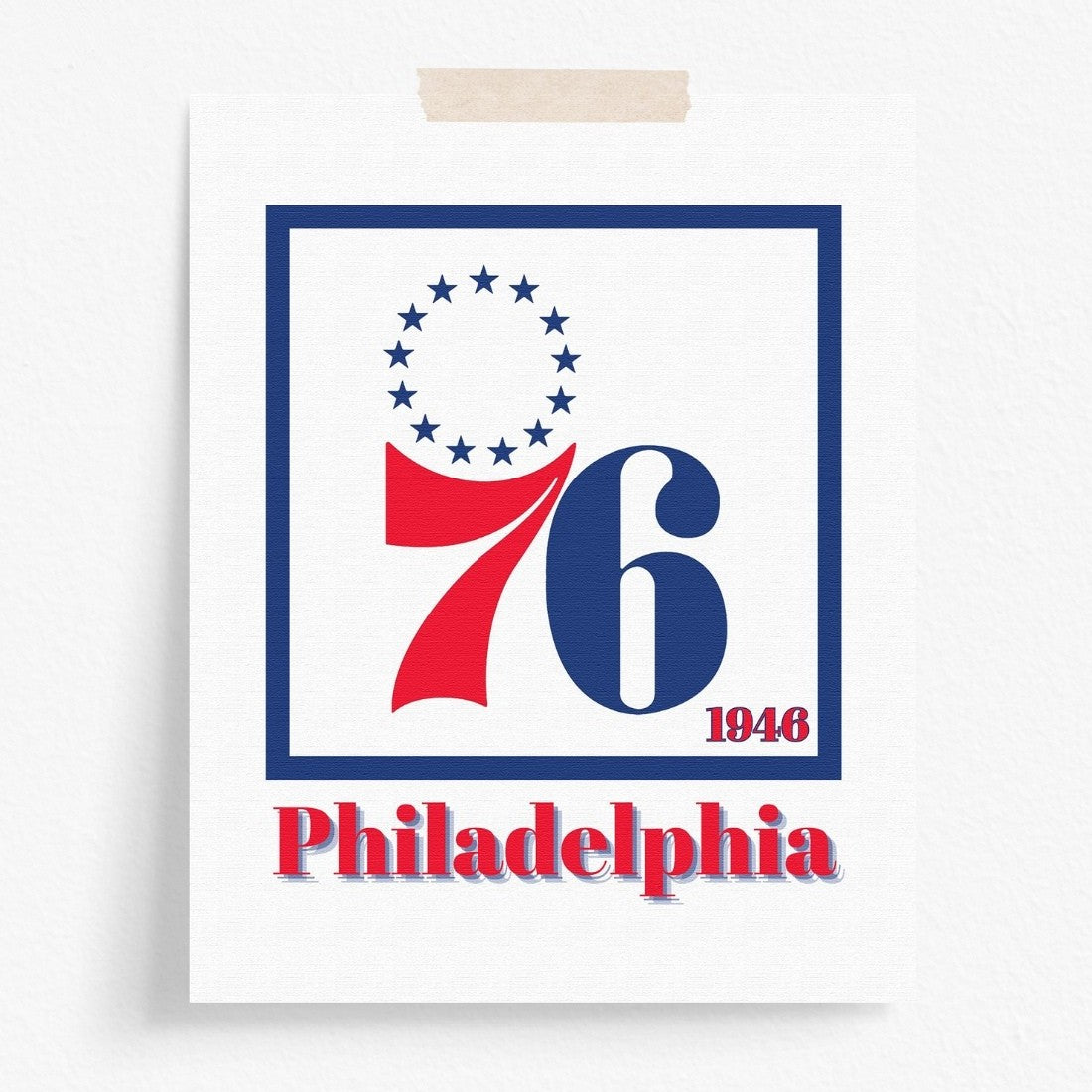 Philadelphia 76ers Minimalist Art Print