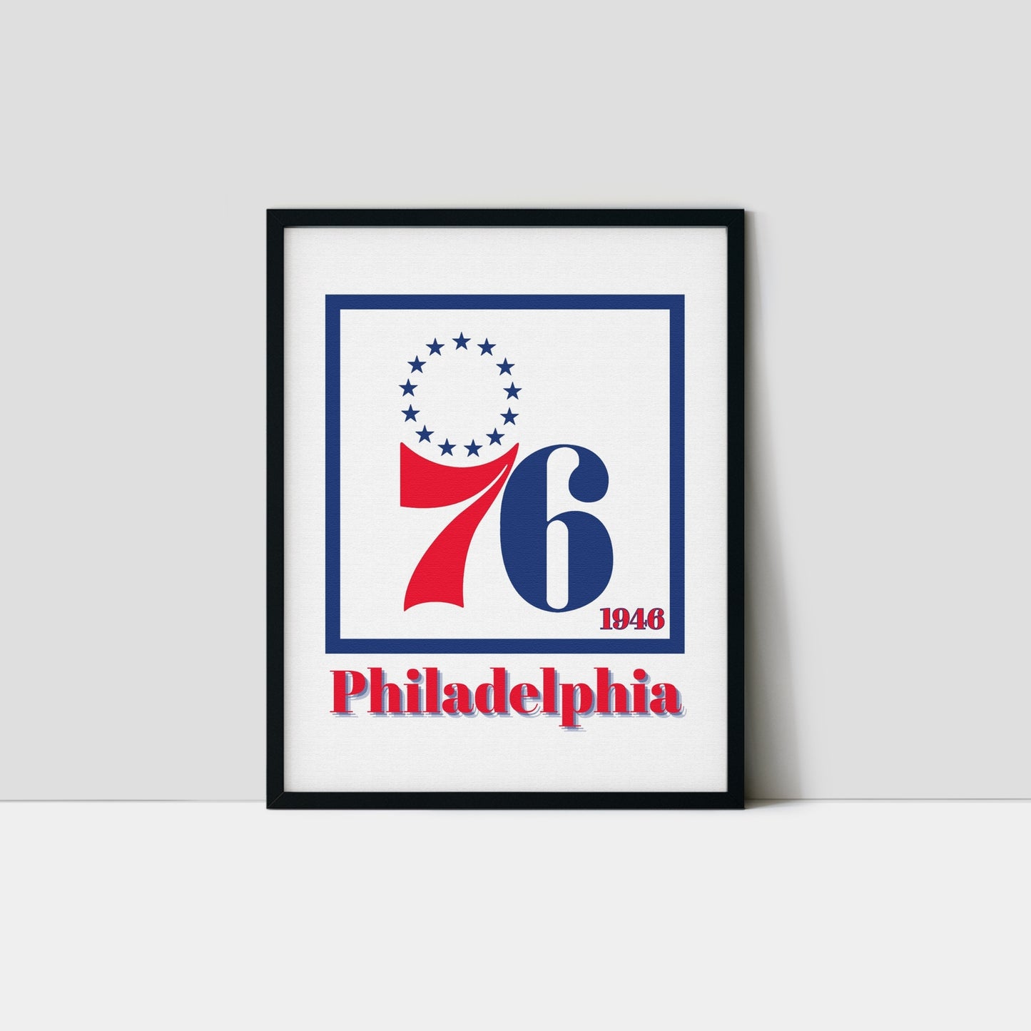 Philadelphia 76ers Minimalist Art Print