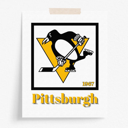 Pittsburgh Penguins Minimalist Art Print