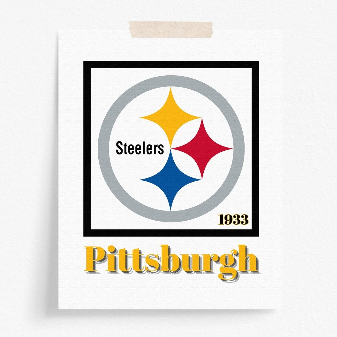 Pittsburgh Steelers Minimalist Art Print
