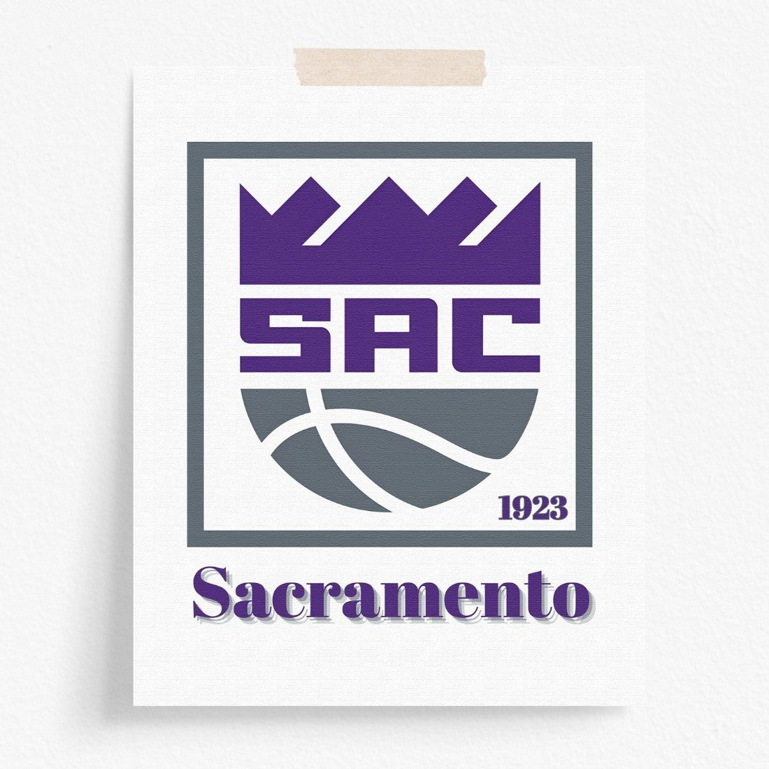 Sacramento Kings Minimalist Art Print