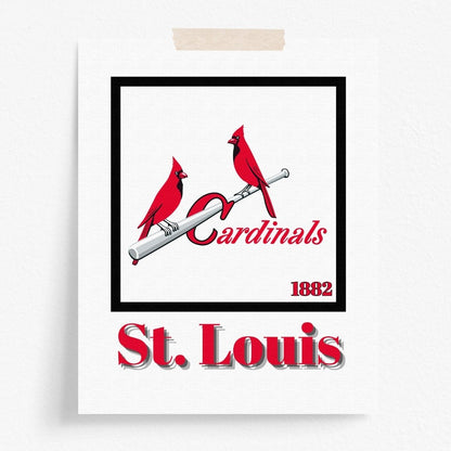 St. Louis Cardinals Minimalist Art Print