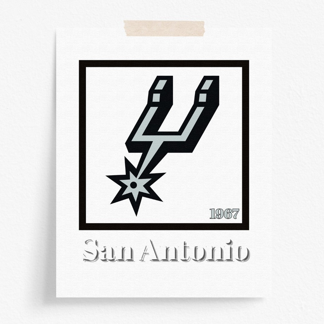 San Antonio Spurs Minimalist Art Print