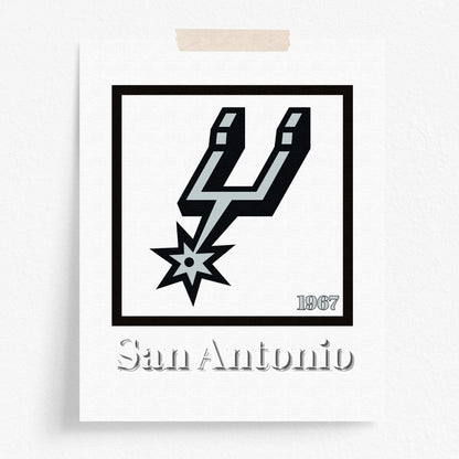 San Antonio Spurs Minimalist Art Print