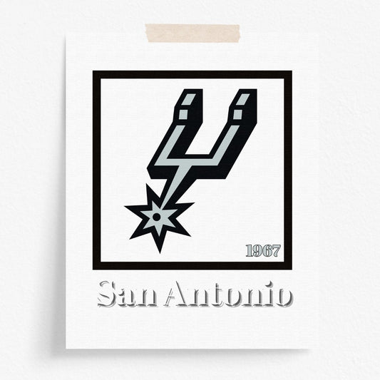 San Antonio Spurs Minimalist Art Print