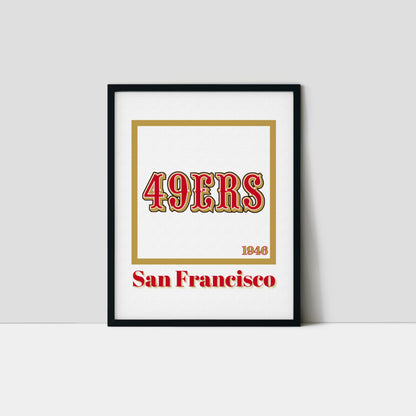 San Francisco 49ers Minimalist Art Print