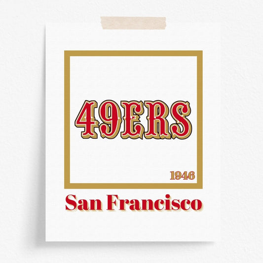 San Francisco 49ers Minimalist Art Print