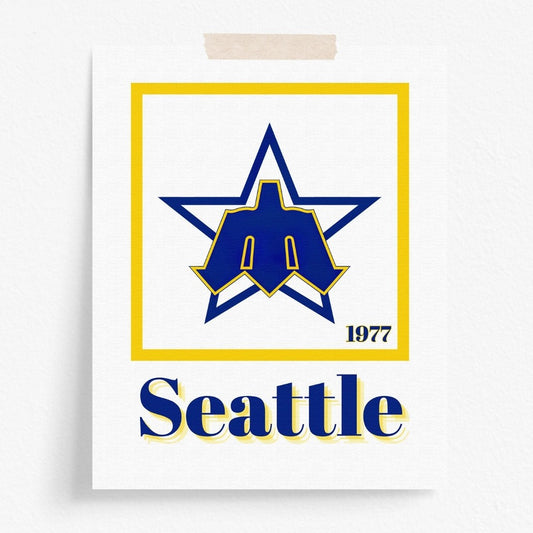 Seattle Mariners Minimalist Art Print