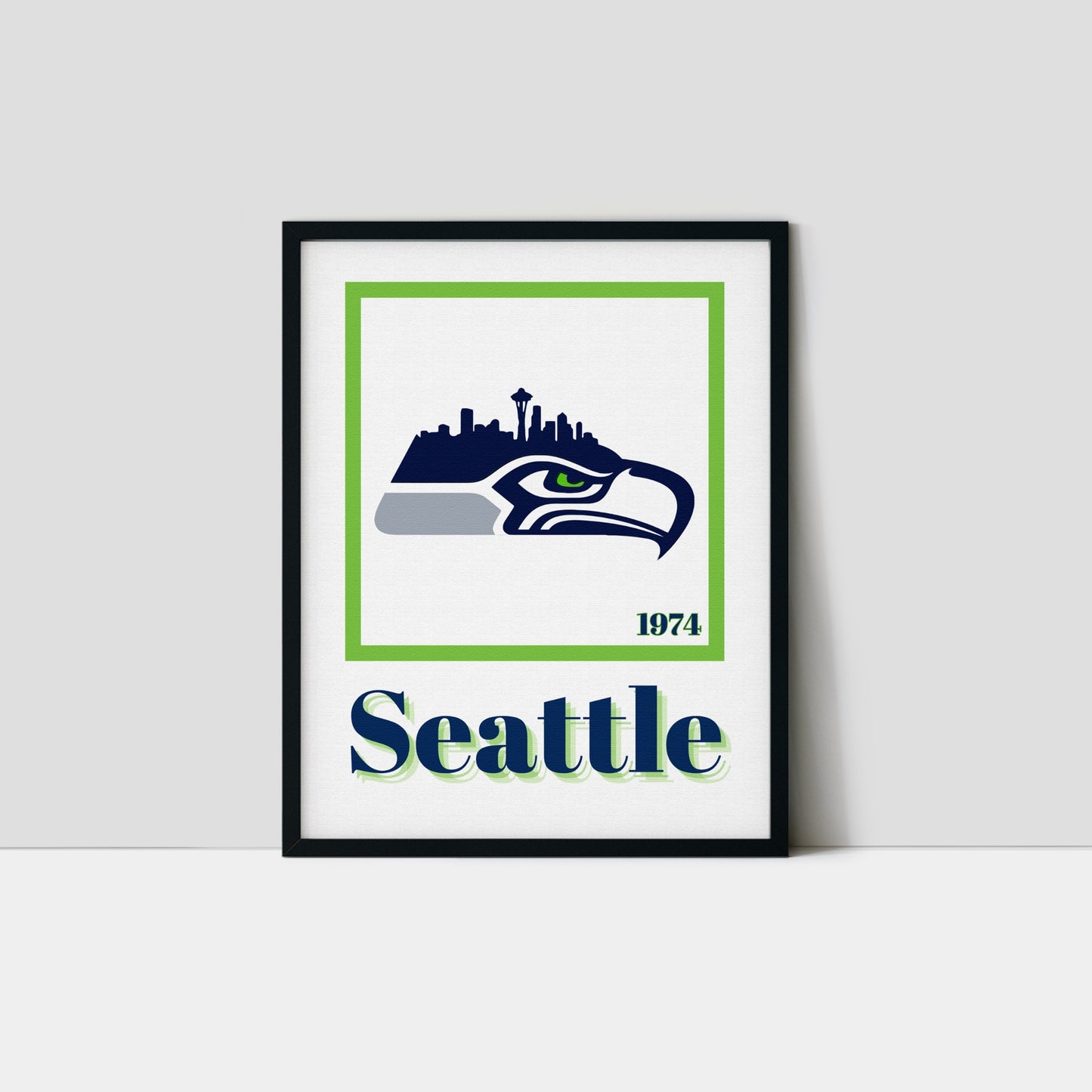 Seattle Seahawks Minimalist Art Print