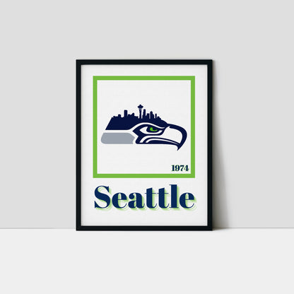 Seattle Seahawks Minimalist Art Print