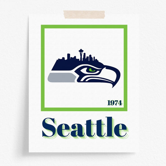 Seattle Seahawks Minimalist Art Print
