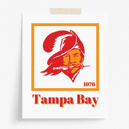 Tampa Bay Buccaneers Minimalist Art Print