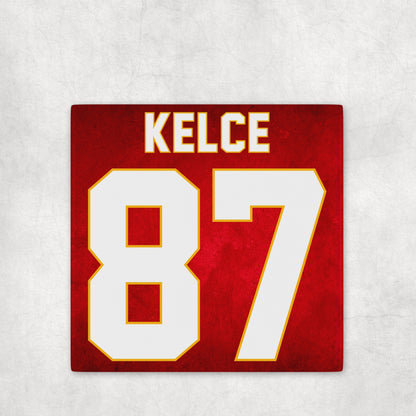 Kansas City Chiefs Jersey Inspired Coasters