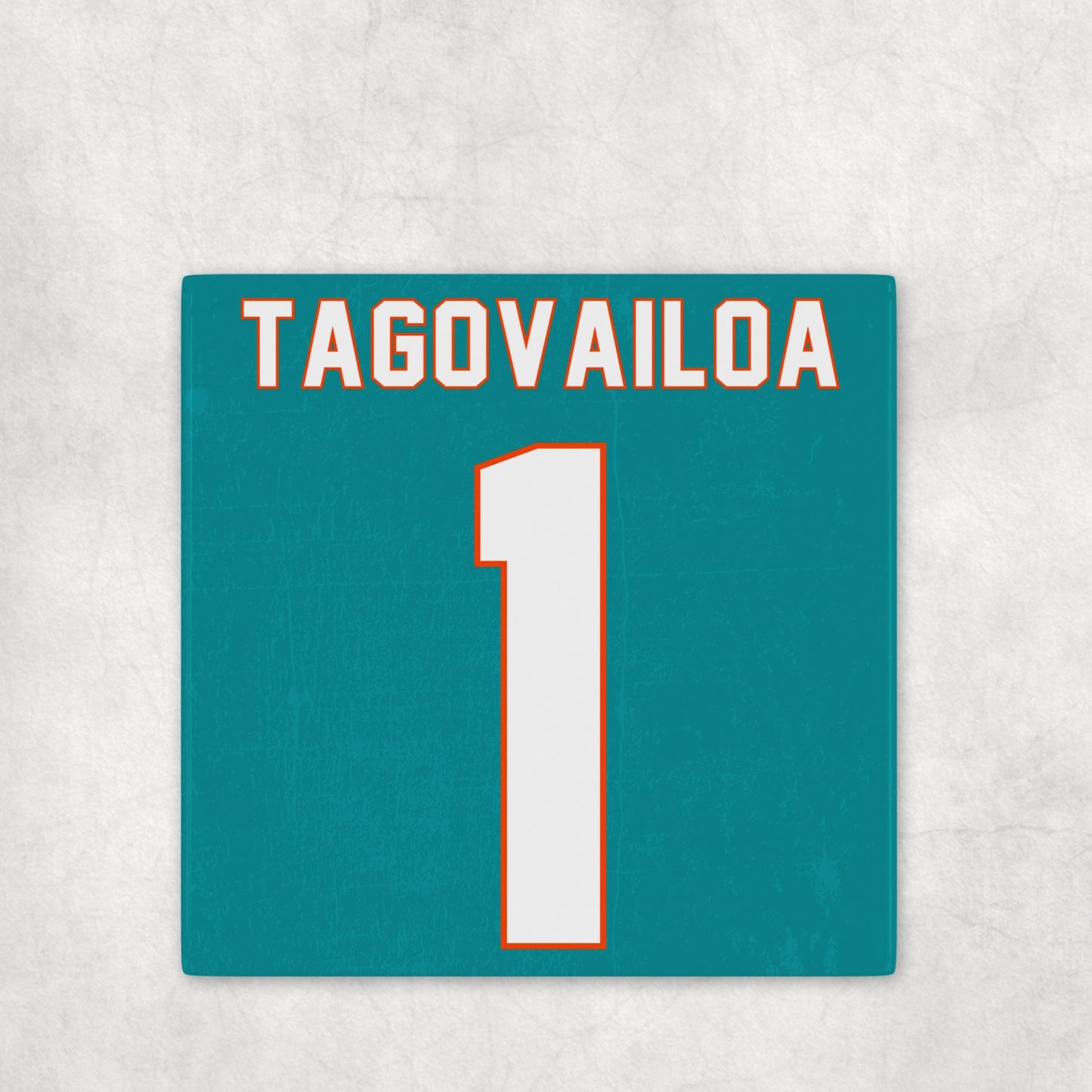 Miami Dolphins Jersey Inspired Coasters
