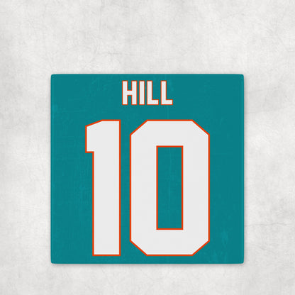 Miami Dolphins Jersey Inspired Coasters