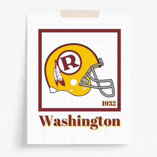 Washington Commanders Minimalist Art Print