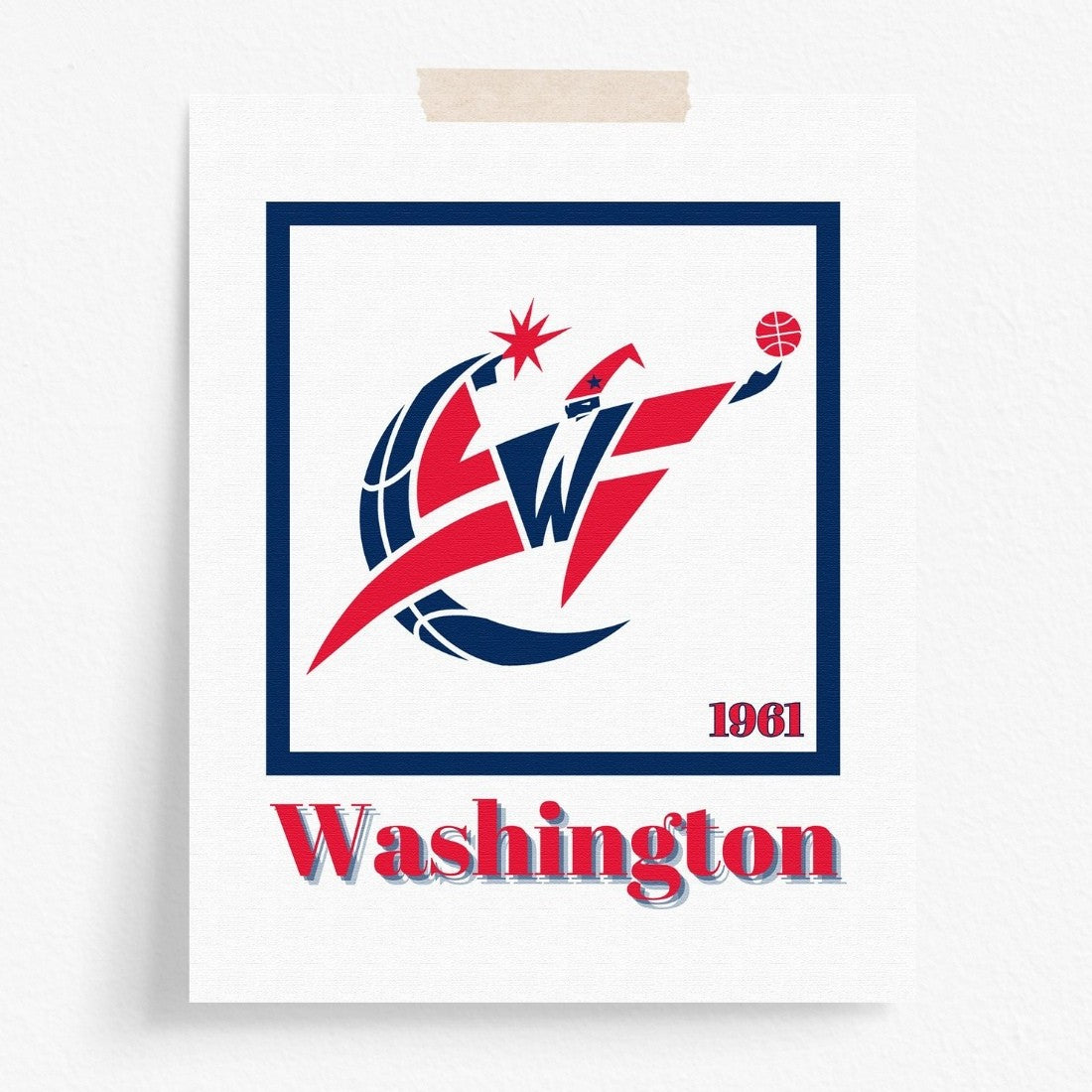 Washington Wizards Minimalist Art Print